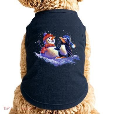 Best Friends Snowman and Penguin Doggie Tank