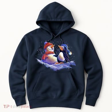 Best Friends Snowman and Penguin Hoodie