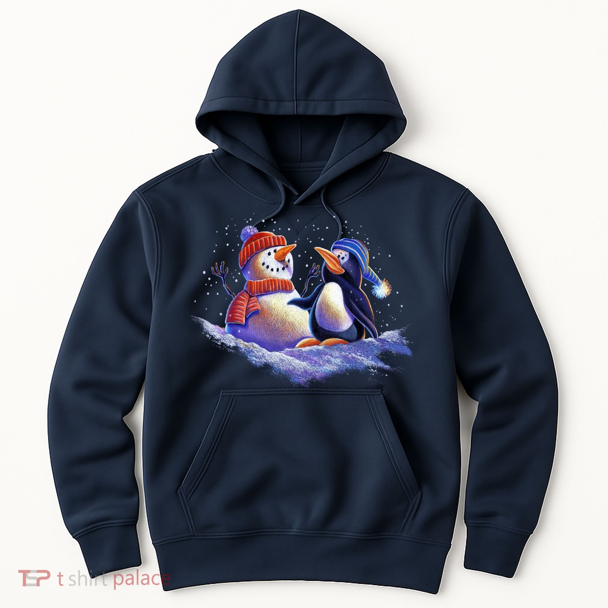 Best Friends Snowman and Penguin Hoodie