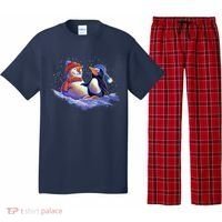 Best Friends Snowman and Penguin Pajama Set thumb 0