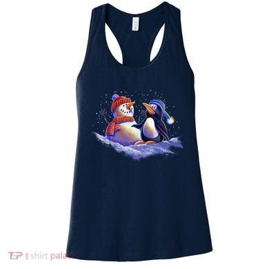 Best Friends Snowman and Penguin Women's Tank Top