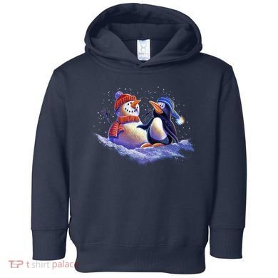 Best Friends Snowman and Penguin Toddler Hoodie