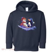 Best Friends Snowman and Penguin Toddler Hoodie thumb 0