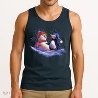 Best Friends Snowman and Penguin Tank Top thumb 3