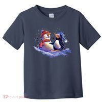 Best Friends Snowman and Penguin Toddler T-Shirt thumb 0