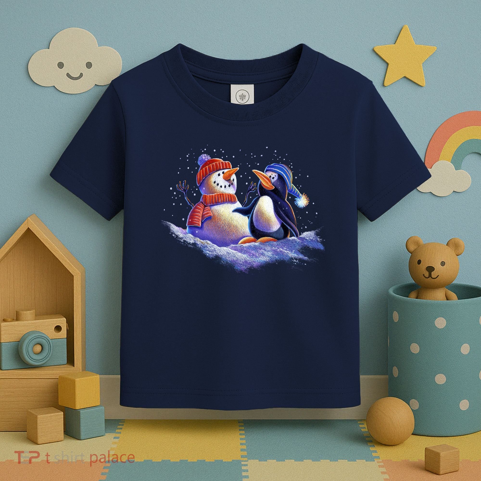 Best Friends Snowman and Penguin Toddler T-Shirt