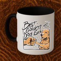 Best Golden Dad Ever Coffee Mug thumb 2