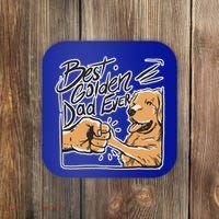 Best Golden Dad Ever Coaster thumb 0