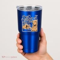 Best Golden Dad Ever Tumbler thumb 2