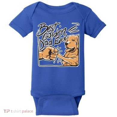 Best Golden Dad Ever Baby Bodysuit
