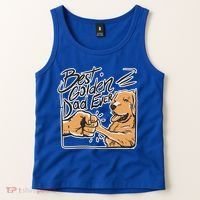 Best Golden Dad Ever Tank Top thumb 2