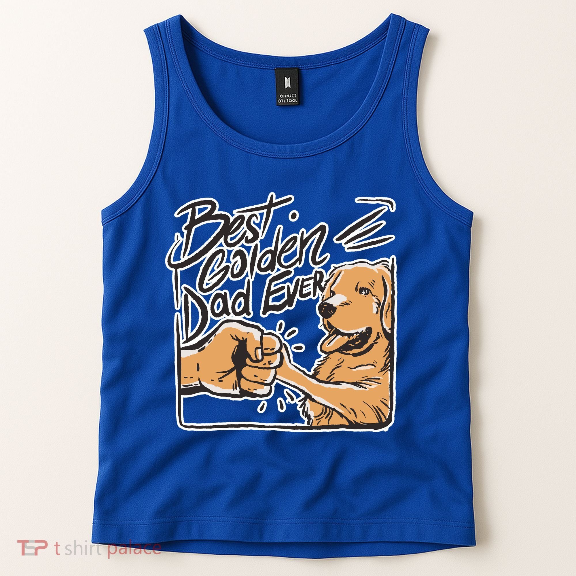Best Golden Dad Ever Tank Top