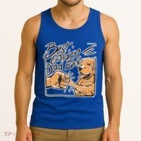 Best Golden Dad Ever Tank Top thumb 3