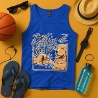 Best Golden Dad Ever Tank Top thumb 4