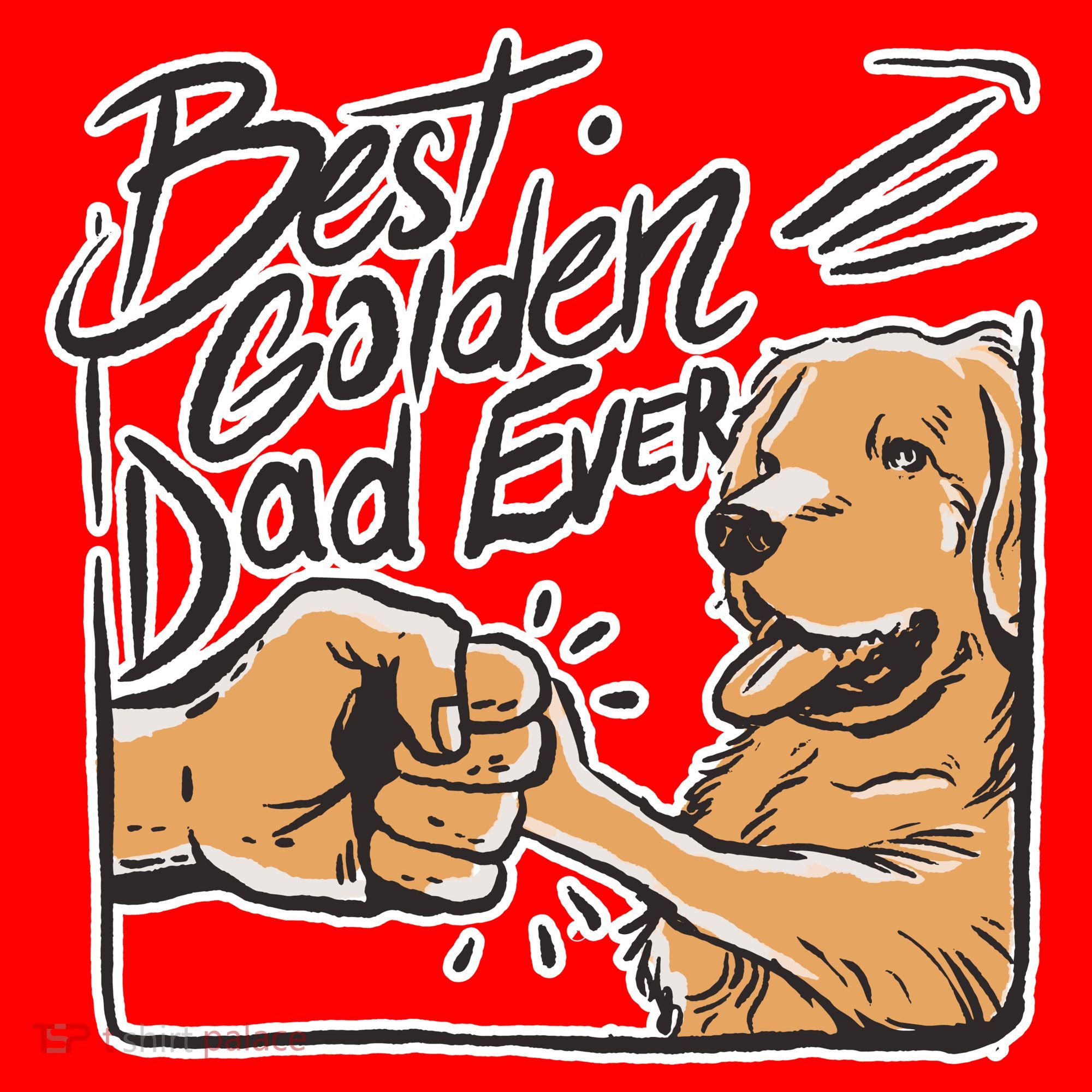 Best Golden Dad Ever Santa Hat