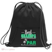 Best Grandpa By Par Sweatshirt Cinch Pack Bag thumb 0