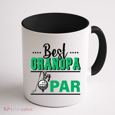 Best Grandpa By Par Coffee Mug back