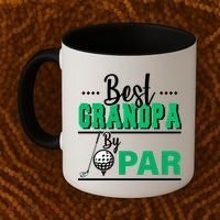 Best Grandpa By Par Coffee Mug thumb 2