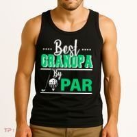 Best Grandpa By Par Tank Top thumb 3