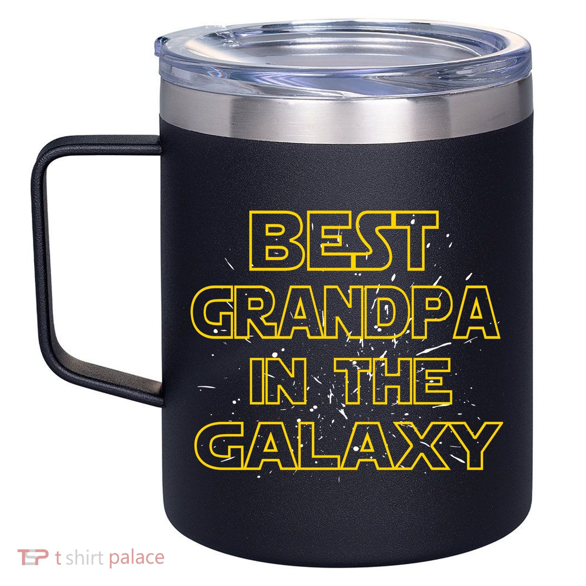 Best Grandpa In The Galaxy 12oz Stainless Steel Coffee Mug