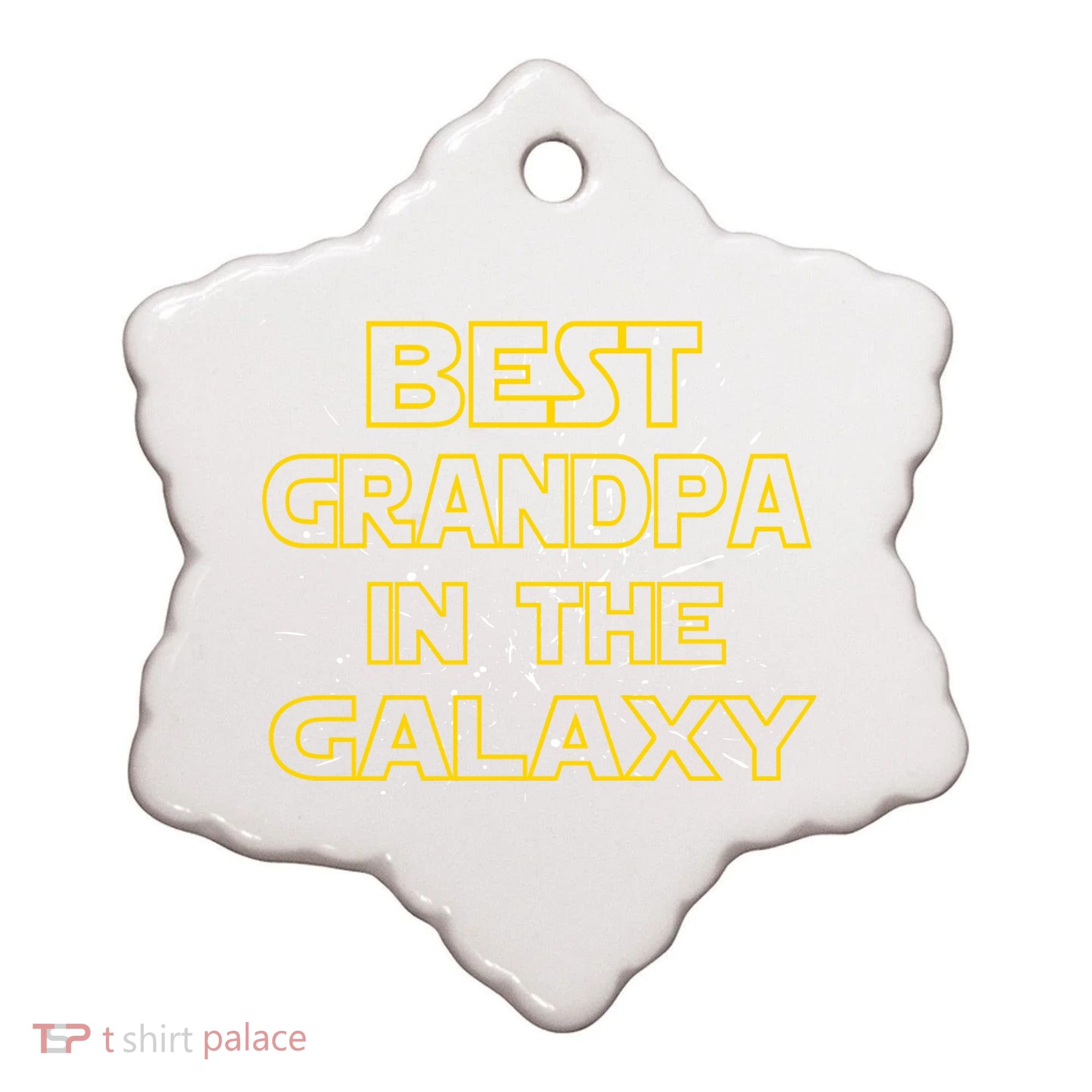Best Grandpa In The Galaxy Ceramic Ornament