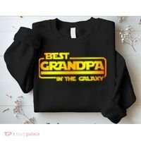 Best Grandpa In The Galaxy Funny Sweatshirt thumb 2