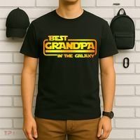 Best Grandpa In The Galaxy Funny T-Shirt thumb 6