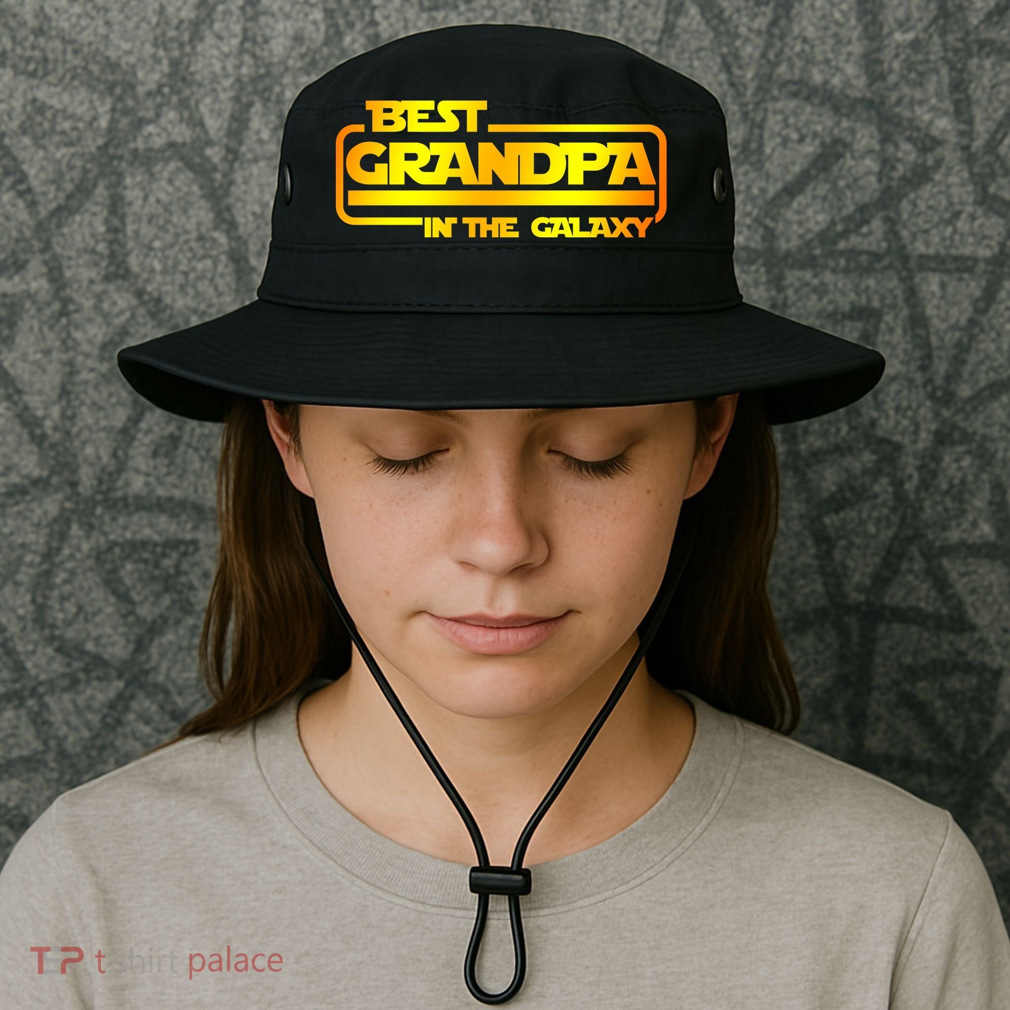 Best Grandpa In The Galaxy Funny Bucket Hat