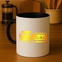 Best Grandpa In The Galaxy Funny Coffee Mug thumb 4