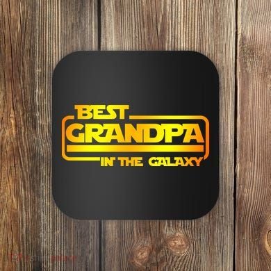 Best Grandpa In The Galaxy Funny Coaster