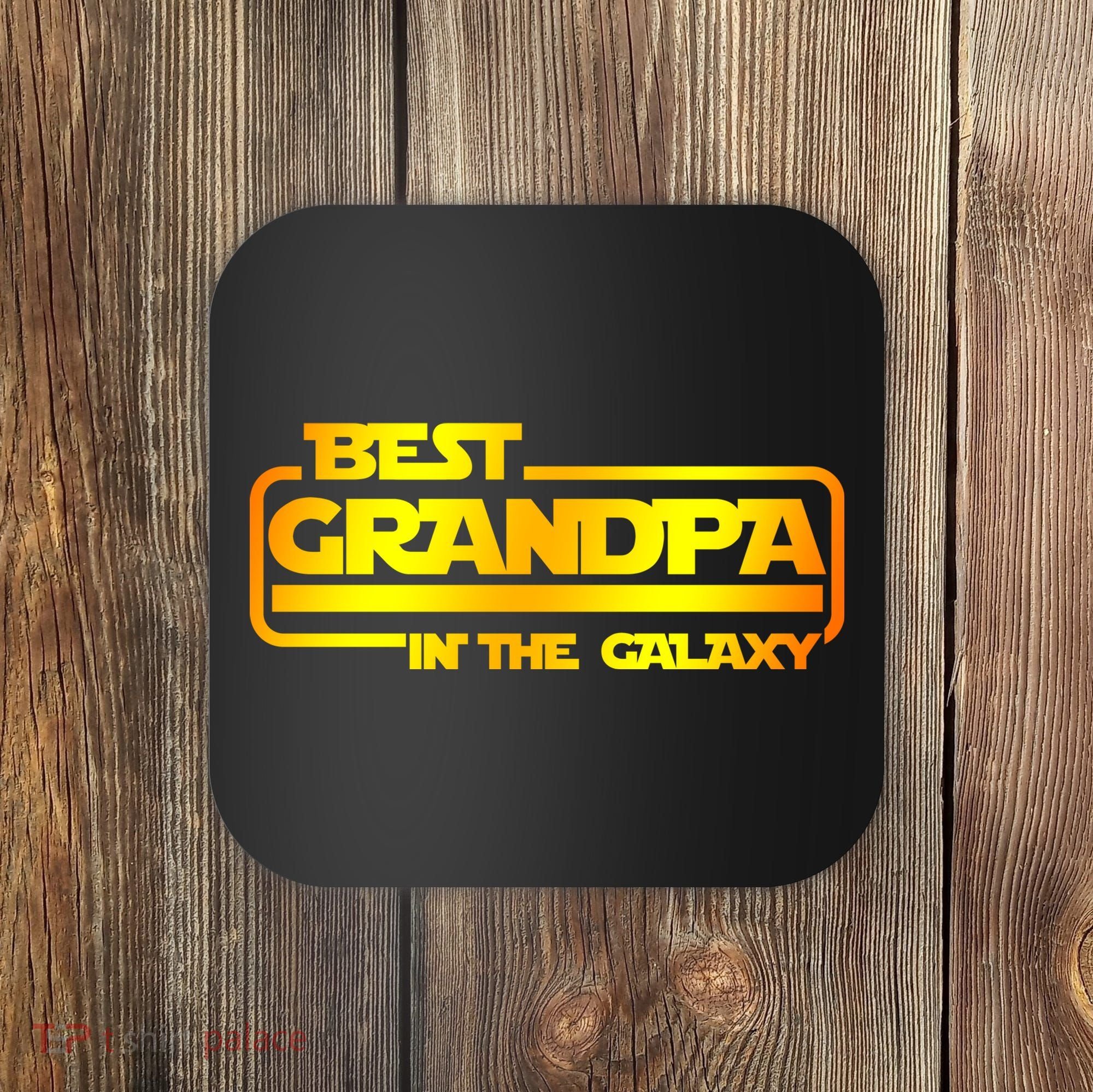 Best Grandpa In The Galaxy Funny Coaster
