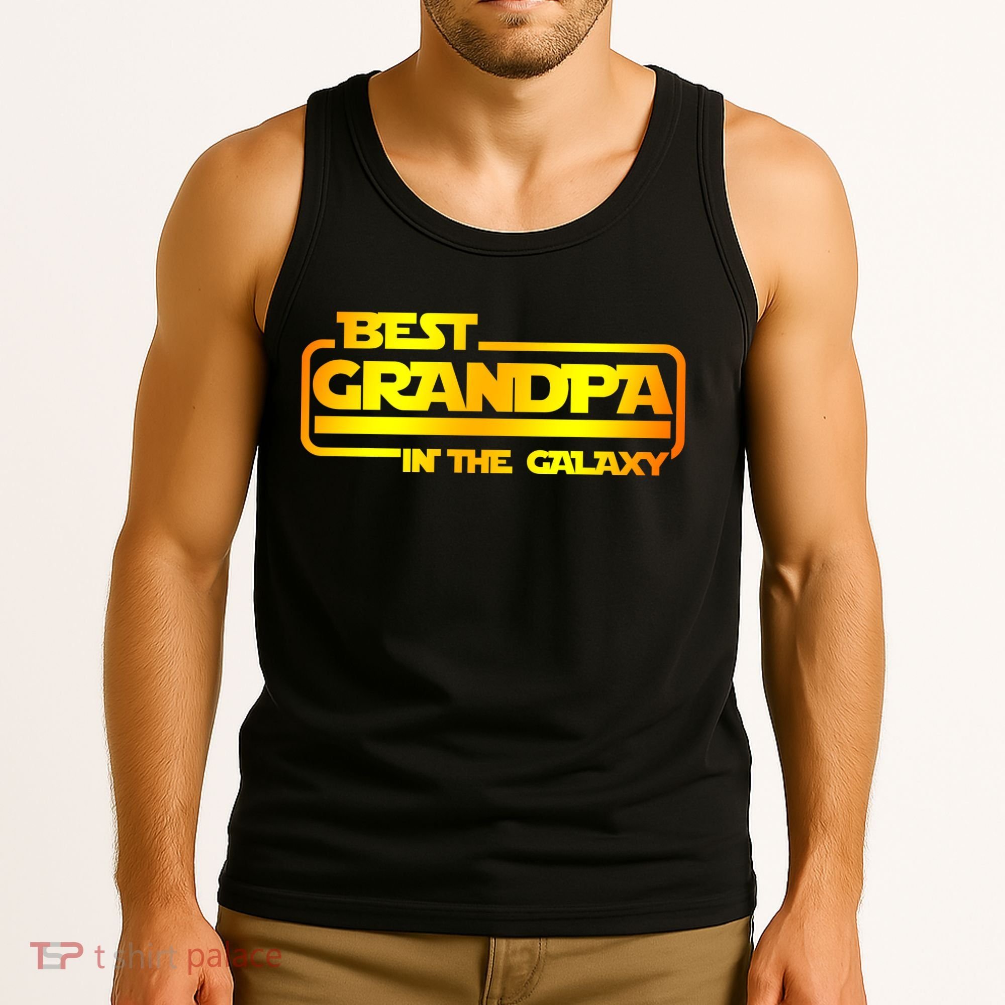 Best Grandpa In The Galaxy Funny Tank Top