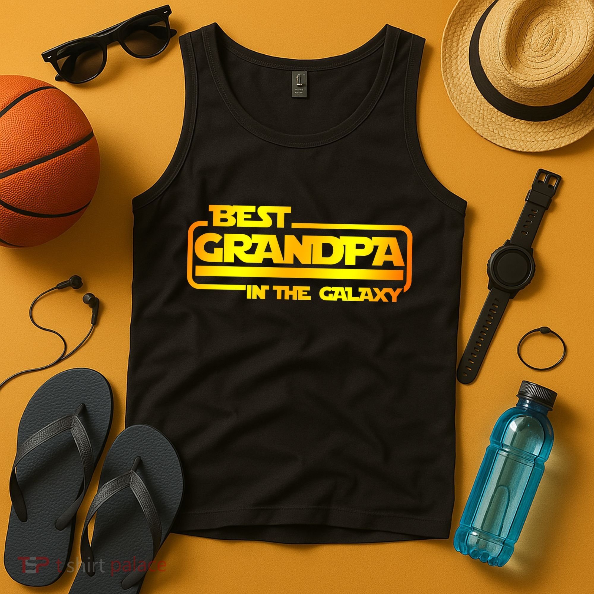 Best Grandpa In The Galaxy Funny Tank Top