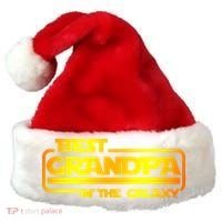 Best Grandpa In The Galaxy Funny Santa Hat thumb 0