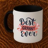 Best Granny Ever Hearts Coffee Mug thumb 2