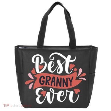 Best Granny Ever Hearts Tote Bag