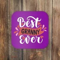 Best Granny Ever Hearts Coaster thumb 0