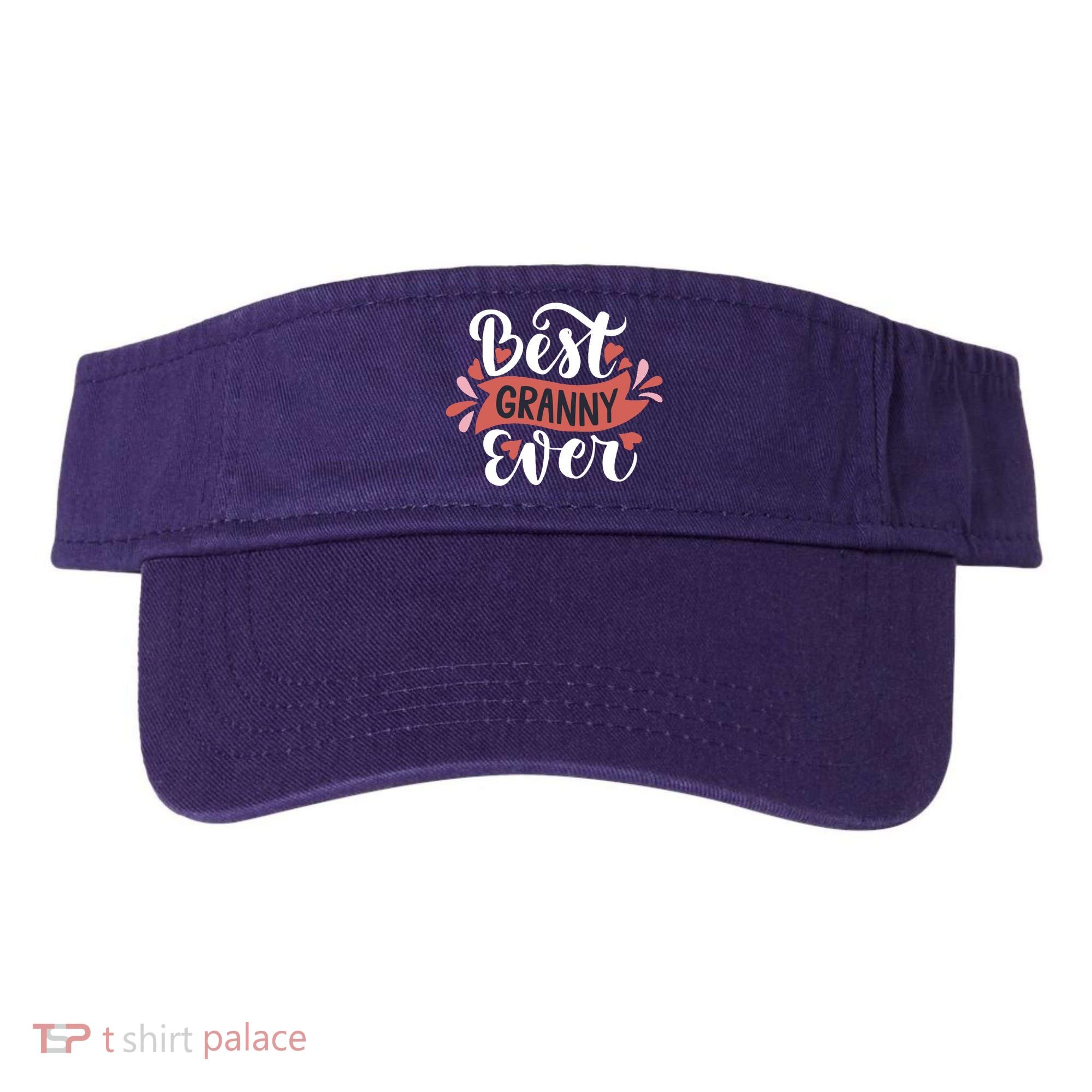 Best Granny Ever Hearts Visor