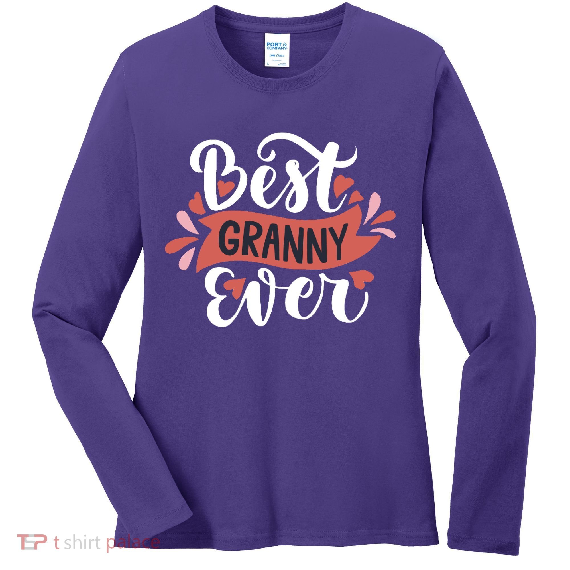 Best Granny Ever Hearts Women's Long Sleeve Shirt