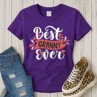 Best Granny Ever Hearts Women's T-Shirt thumb 3