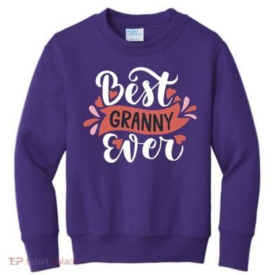 Best Granny Ever Hearts Kids Sweatshirt