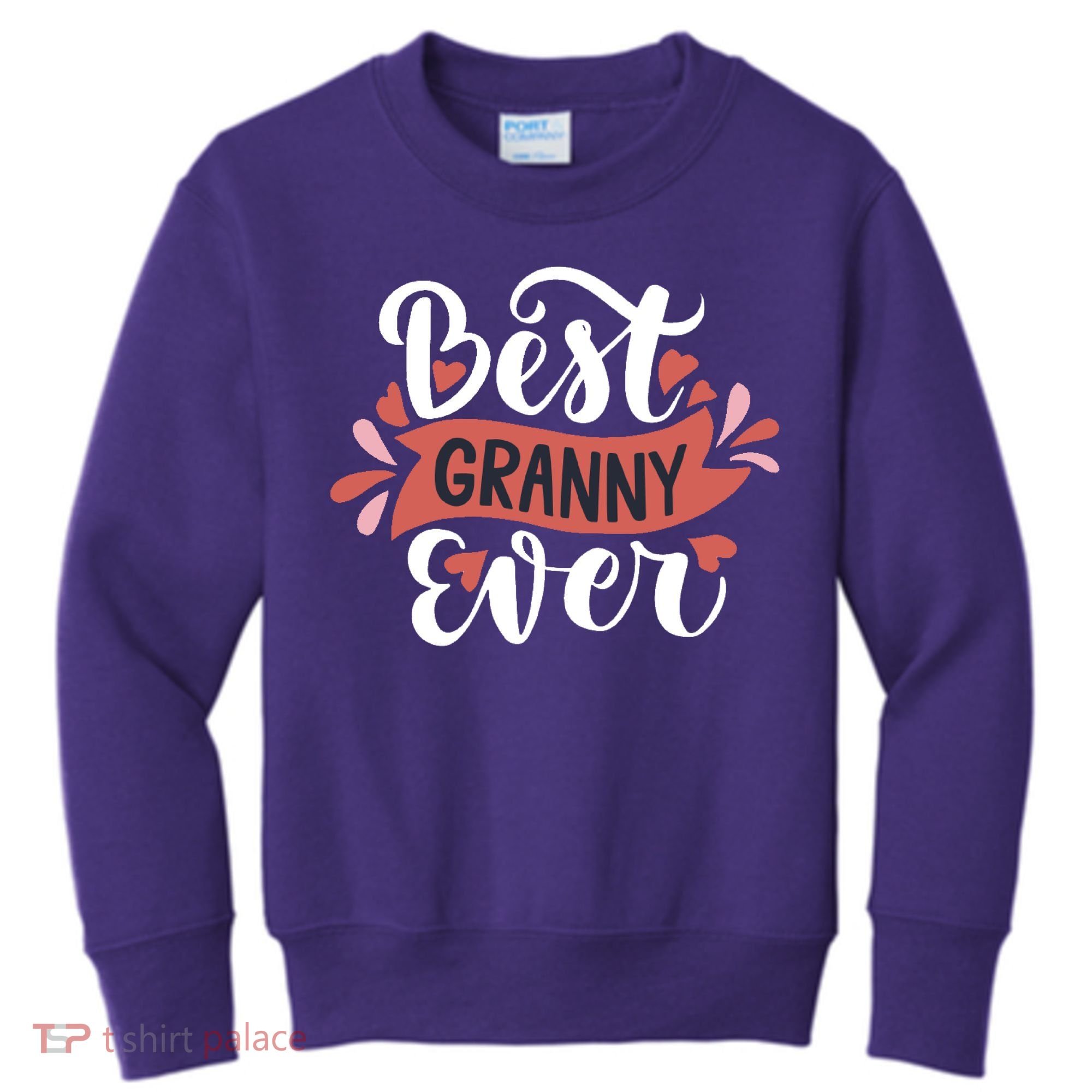 Best Granny Ever Hearts Kids Sweatshirt