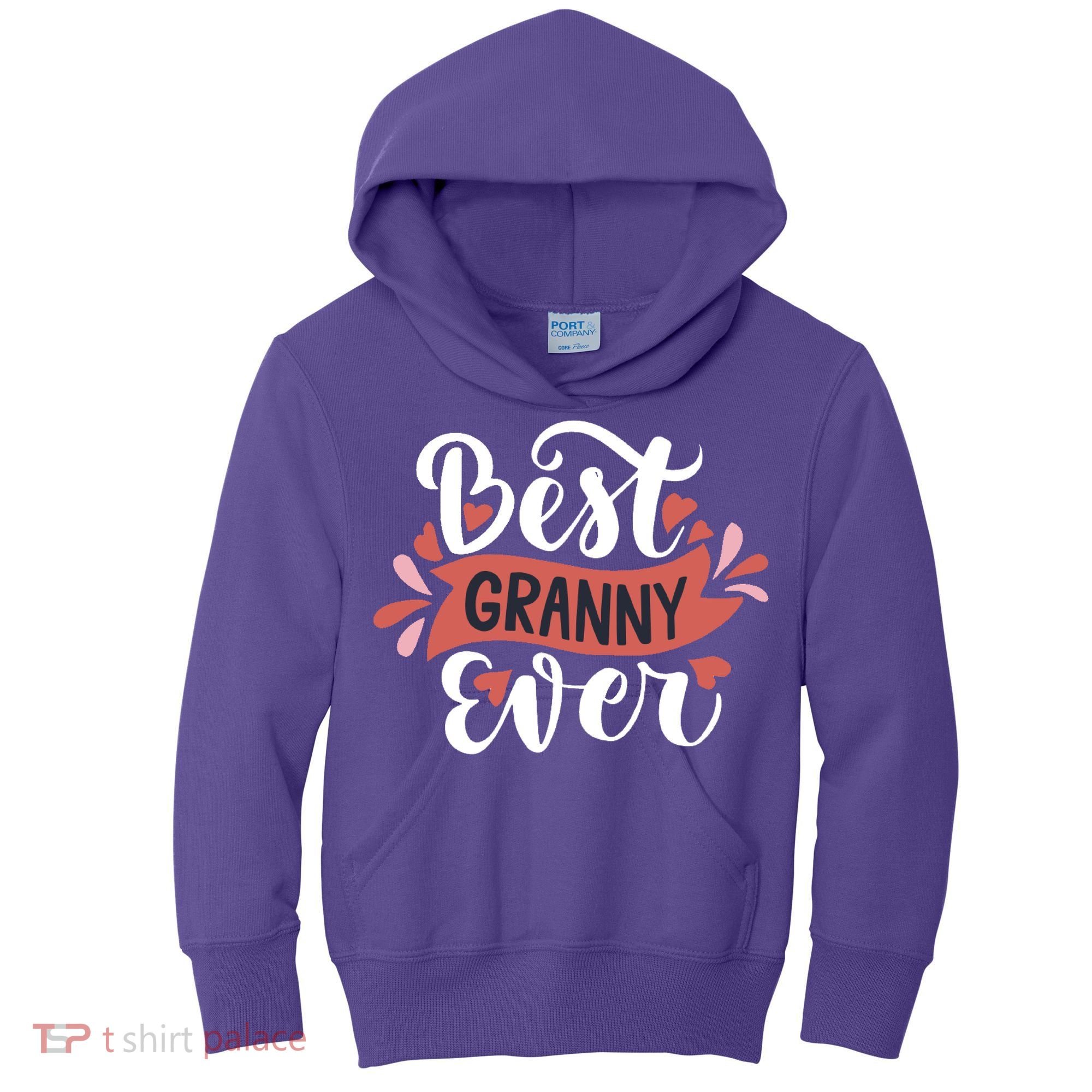 Best Granny Ever Hearts Kids Hoodie