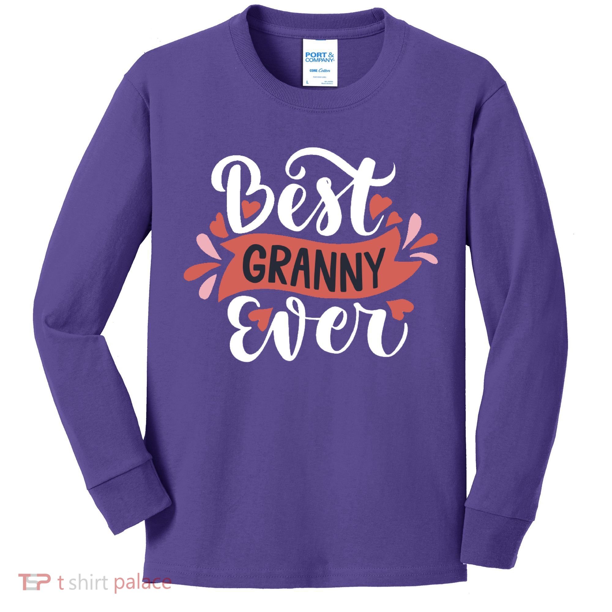 Best Granny Ever Hearts Kids Long Sleeve Shirt