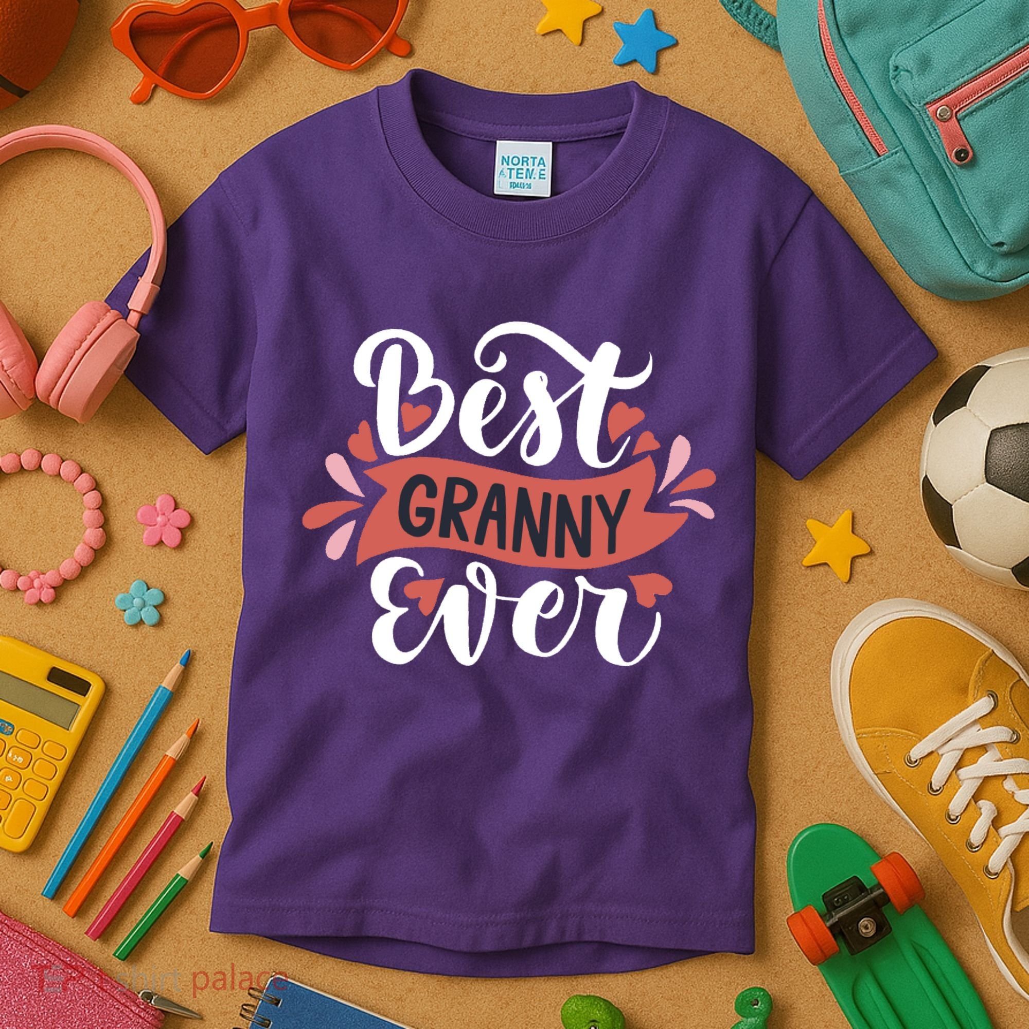 Best Granny Ever Hearts Kids T-Shirt