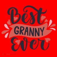 Best Granny Ever Hearts Santa Hat thumb 1