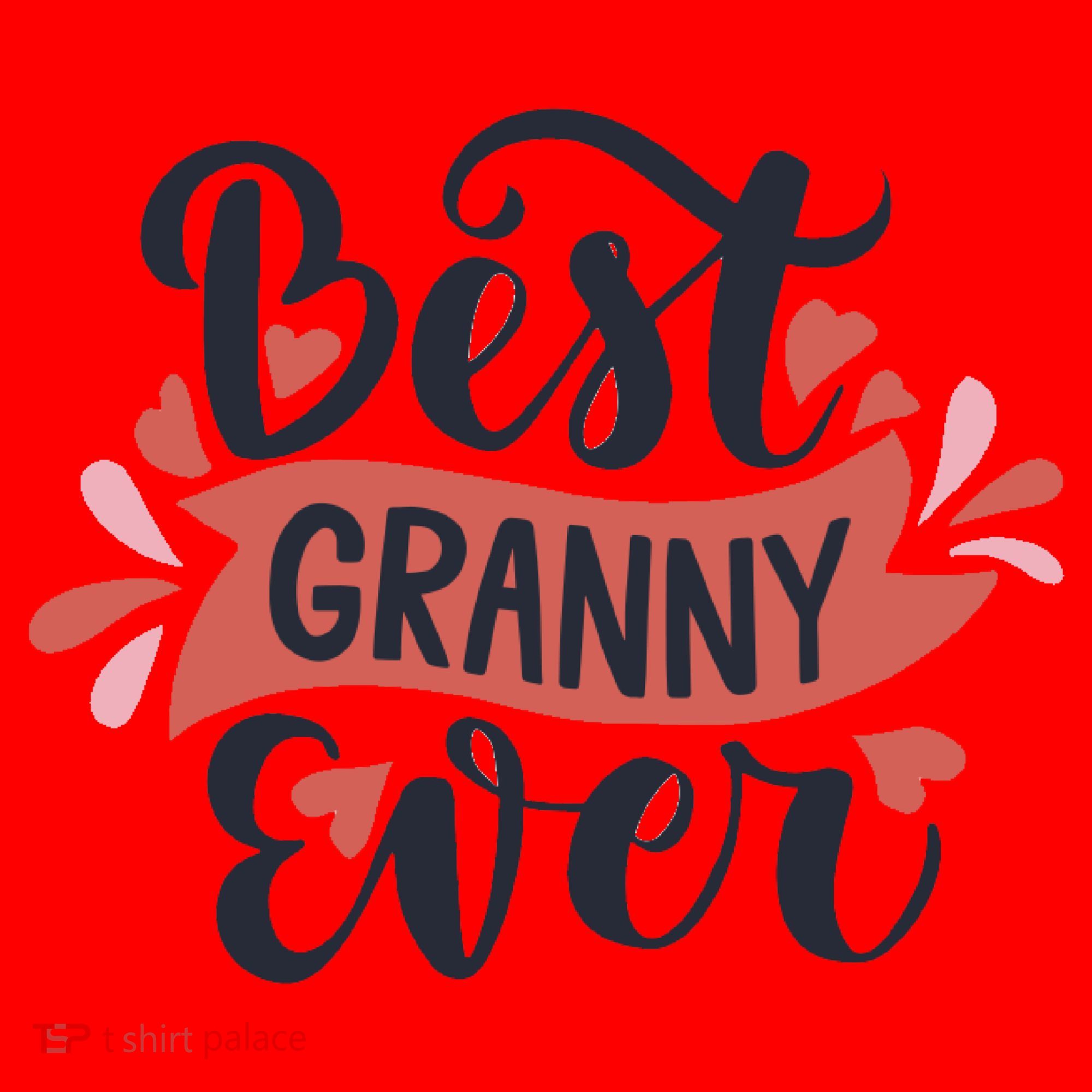 Best Granny Ever Hearts Santa Hat