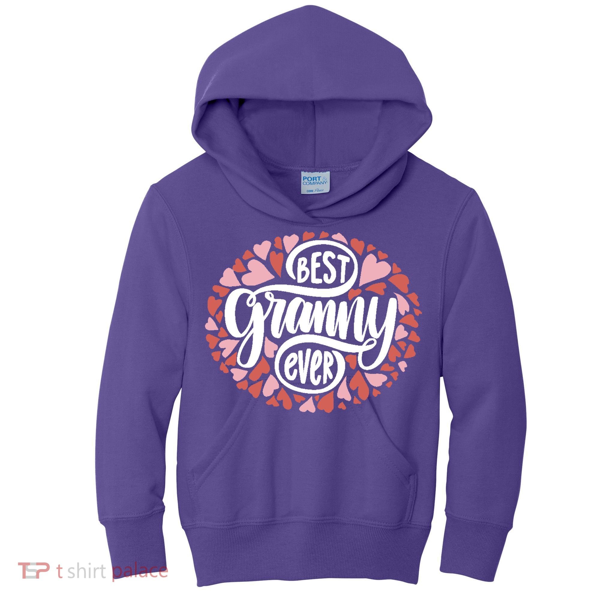 Best Granny Ever Loving Grandmother Kids Hoodie