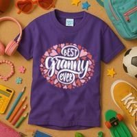 Best Granny Ever Loving Grandmother Kids T-Shirt thumb 3