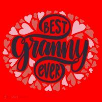 Best Granny Ever Loving Grandmother Santa Hat thumb 1
